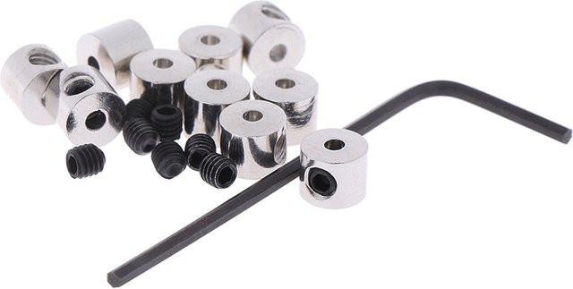 HUXUAN Messing Pin Keeper Verriegelung 12er Set, 7mm Länge, Gold und Silber - Bild 1
