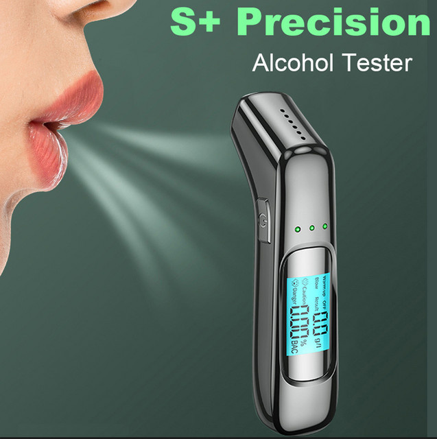 Professioneller tragbarer Alkoholtester mit LCD-Display zur Messung der Atemalkoholkonzentration - Bild 1