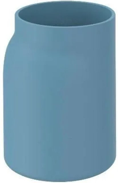 Premium Living Zahnputzbecher Naime aus Kunststoff in Blau und Petrol, B/T/H: 7,1 x 8,0 x 11,0 cm - Bild 1