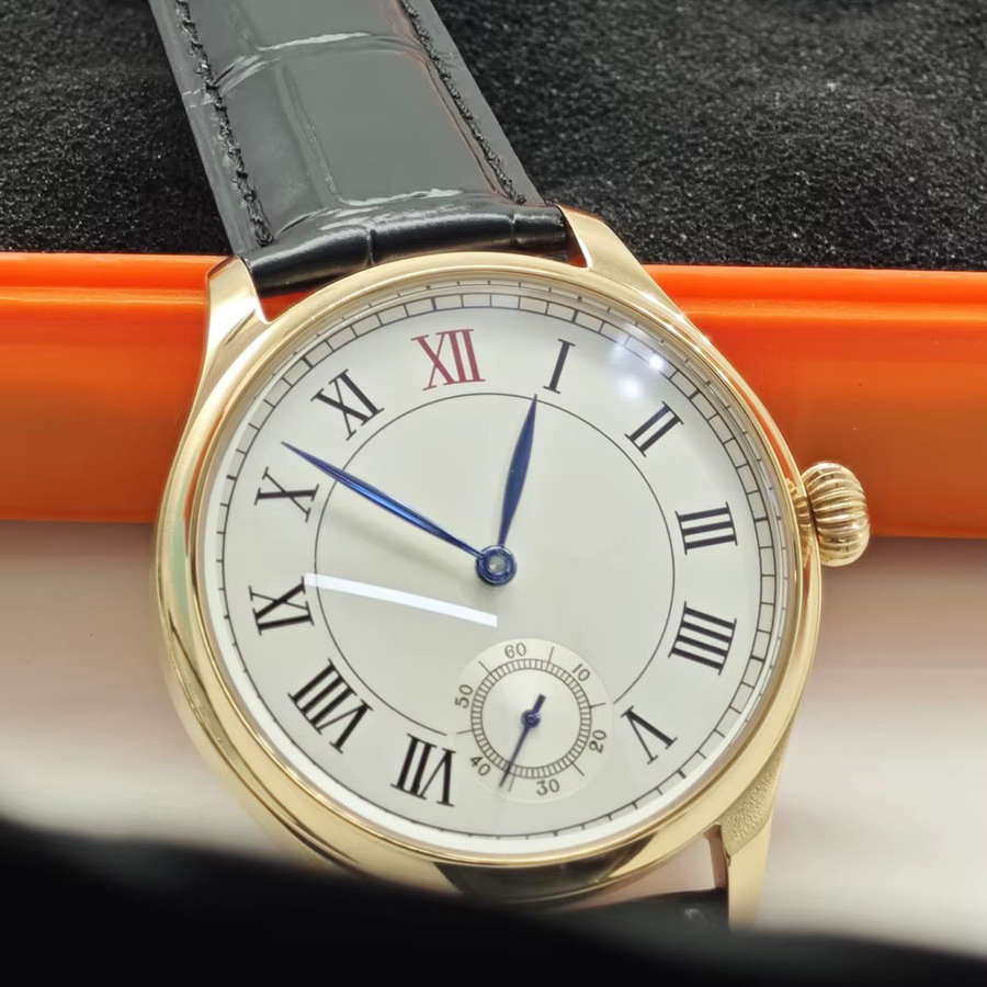 SEAKOSS Armbanduhr, Handaufzug, 44 mm, Leder, Herren - Bild 3