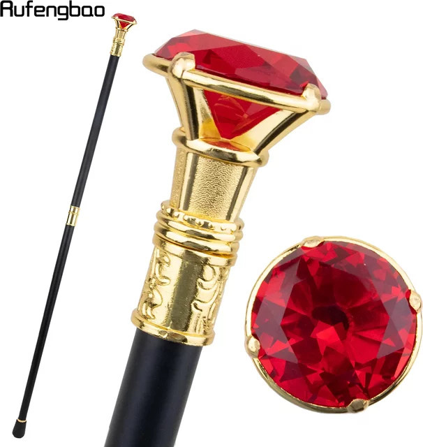 Rufengbao Gehstock, Roter Diamant, Goldener Gehstock, Herren, 93cm - Bild 1