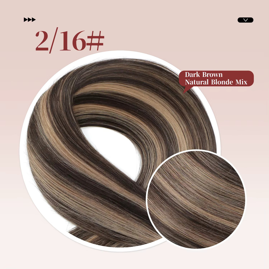 Loveline Mini K Tips Echthaarverlängerungen, Schwarzblond, 15 A - Bild 6