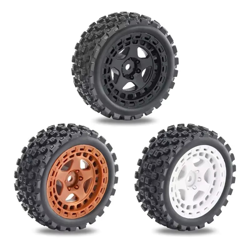 TIMEA Felge Gummi Reifen, 4-teiliges Set, 69mm, 1:18, Kunststoff, Gummi - Bild 2
