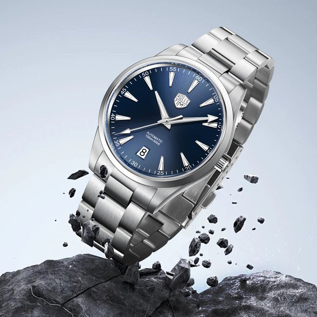 PAGANI DESIGN Armbanduhr, Automatik, Edelstahl, 39 mm, Blau, Herren - Bild 1