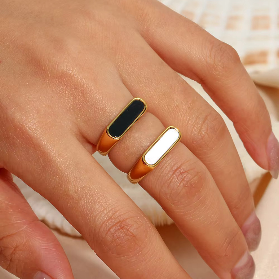 E.B.belle Ring, 18K vergoldet, Edelstahl, Gold, Damen - Bild 2