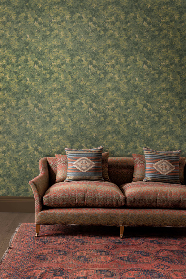 Mulberry Home Tapete Mulberry Forest in Emerald Green mit botanischem Natur- und Floral-Design aus Vlies - Bild 1