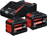 Bosch Professional Expert Starter-Set 18V mit 2x EXBA 18V-150 Akkus und EXAL18V-160 Ladegerät in Schwarz - Bild 1