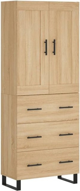vidaXL Highboard Sonoma-Eiche modern B/T/H: 69,5 x 34 x 180 cm - Bild 1