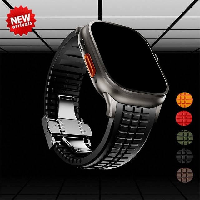 FancyWrist Uhrenarmband Silikon, Schwarz, Herren - Bild 1