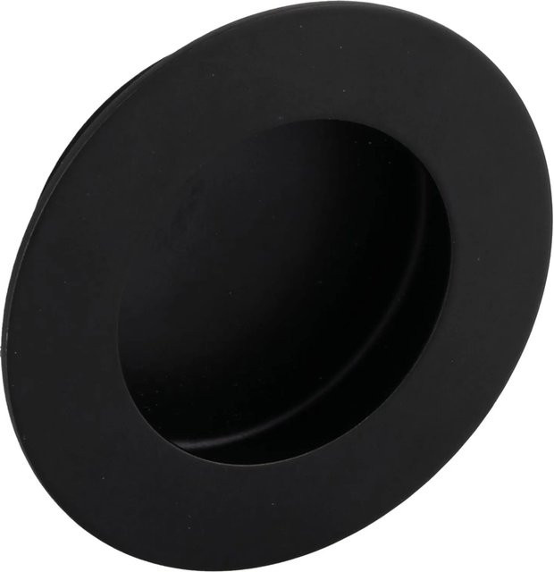 Technik Team Edana II Muschelgriff aus Edelstahl in Schwarz Matt, Durchmesser: 65 mm - Bild 1