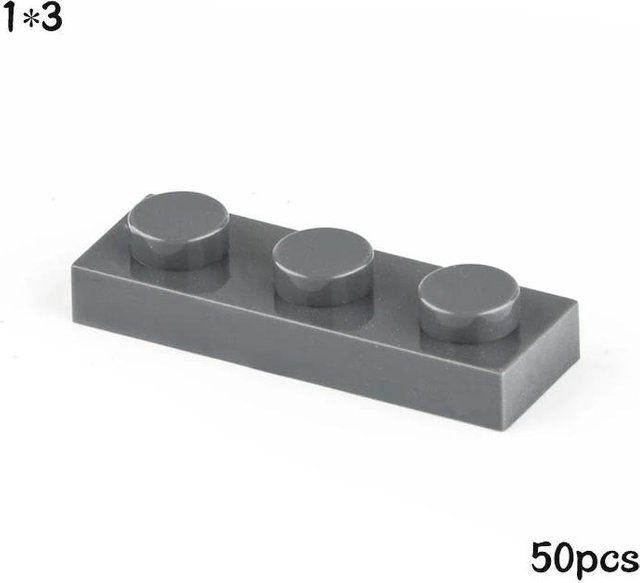 Yiran toy Platte 1x3 50-teiliges Set Bunt / Mehrfarbig 6–12 Jahre - Bild 1