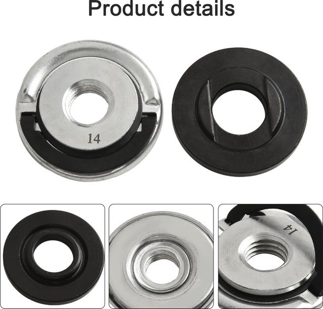 VIBRATITE M14 Sicherungsplattenfutter mit SDS-Schnellspannmutter für Winkelschleifer und Schneidemaschinen in Silber - Bild 1