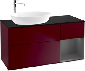 V&B Waschtischunterschrank Finion in Anthrazit lackiert, Breite: 120 cm, Tiefe: 50,1 cm, Höhe: 50,1 cm - Bild 1