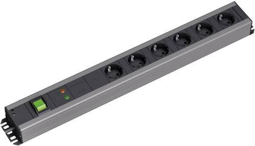 Bachmann Handwerkerleiste 6-fach mit Überspannungsschutz und Filter, B/T/H: 57,5 x 7,4 x 4,5 cm - Bild 1