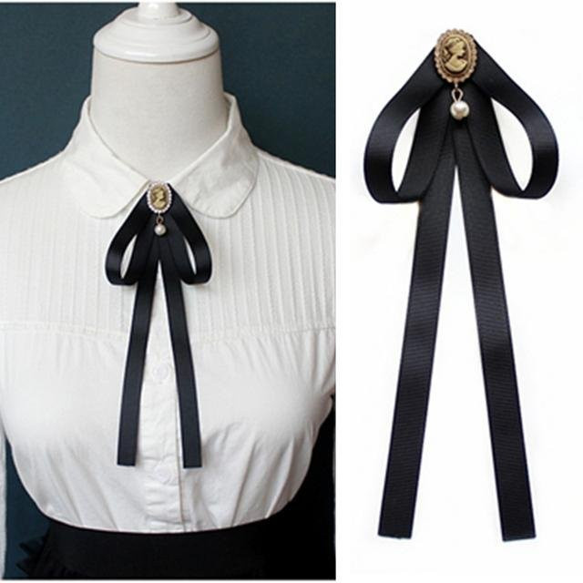 Brosche Perle, Kristall, Schwarz, Unisex - Bild 1