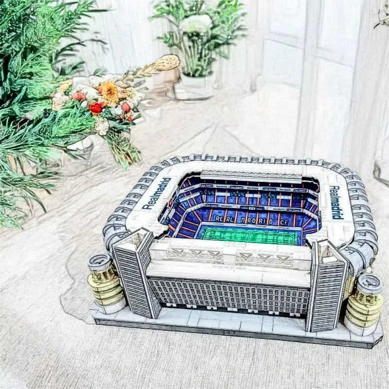 Real Madrid Santiago Bernabéu Stadion, Architektur-Bausteine, 5878 Teile, ab 14 Jahren - Bild 6