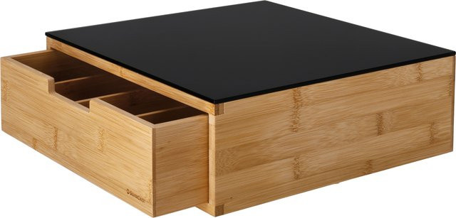 SILVERCREST Schubladen-Box mit Fächlern aus Bambus und Glas in Multicolour - Bild 1