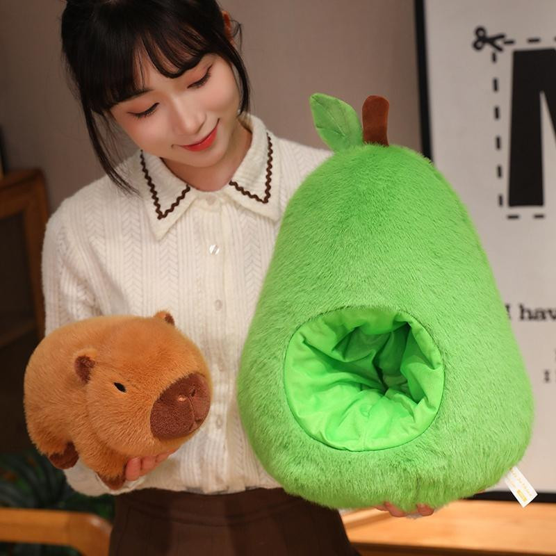 Süßer Mu Cheng Capybara Avocado Plüschtier Stofftier Puppe - Bild 3