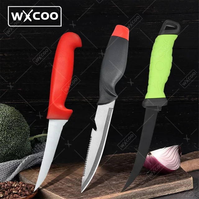 WXCOO Multifunktionales Angelmesser und Fischfiletschneidemesser mit Schutzhülle - Bild 1
