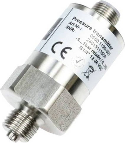 B + B Thermo-Technik Drucktransmitter 0550 2190-001 M12, 4-polig, Silber - Bild 1