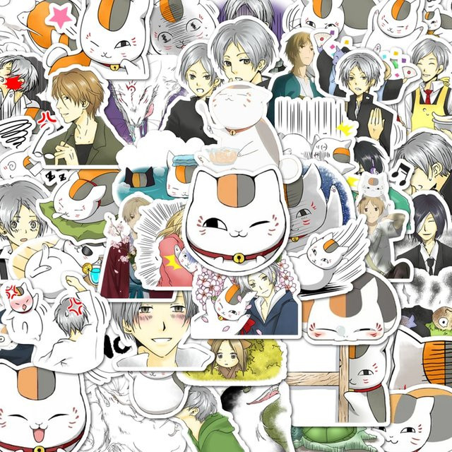 48 Stück Anime Natsume Friend Account Aufkleber in Multicolour für Gepäck, Computer und Handyhüllen - Bild 1