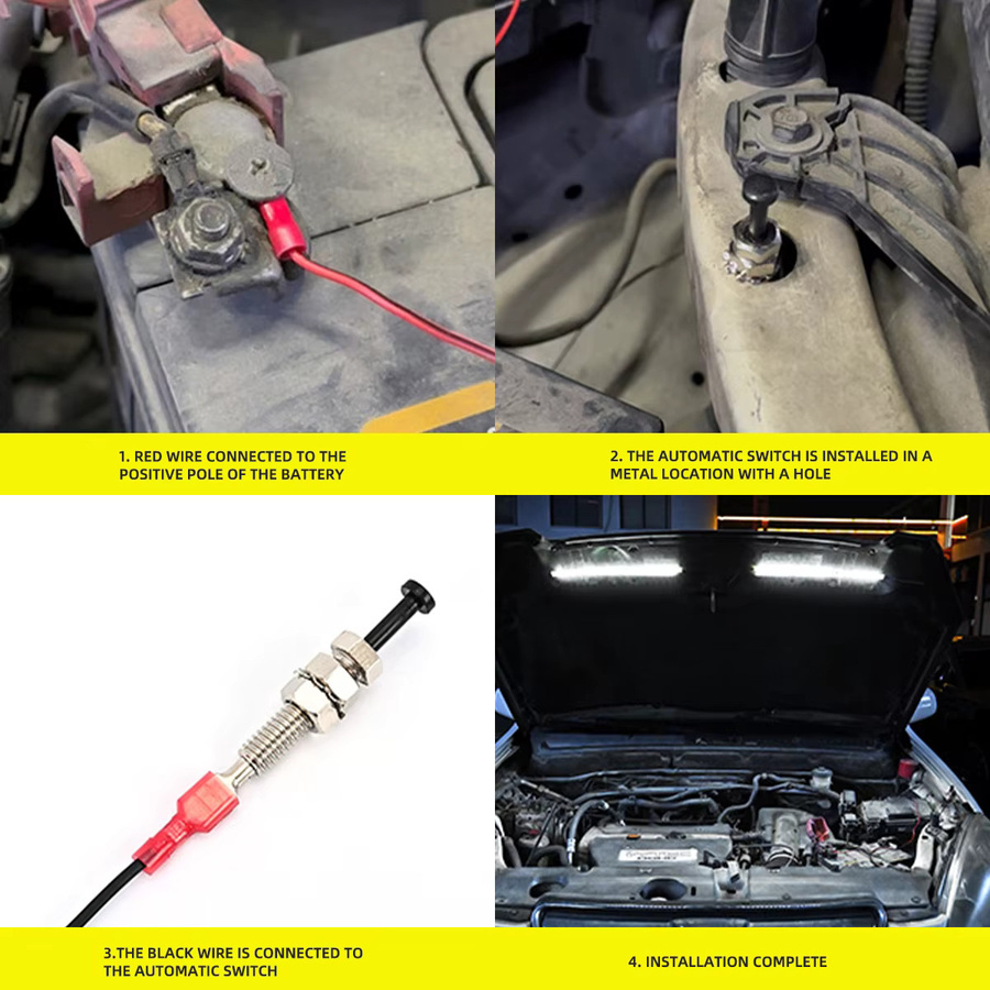 KEVANLY LED Arbeitslicht für Motorreparaturen und Offroad-Einsätze in Weiß mit automatischer Ein- und Aus-Schaltersteuerung - Bild 4