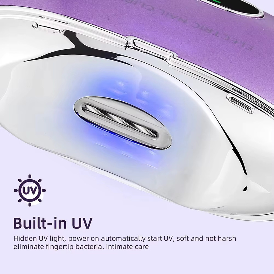SoftAura Elektrischer Nagelknipser mit UV-Licht, Maniküre-Schleifer, Kinder und Erwachsene - Bild 4