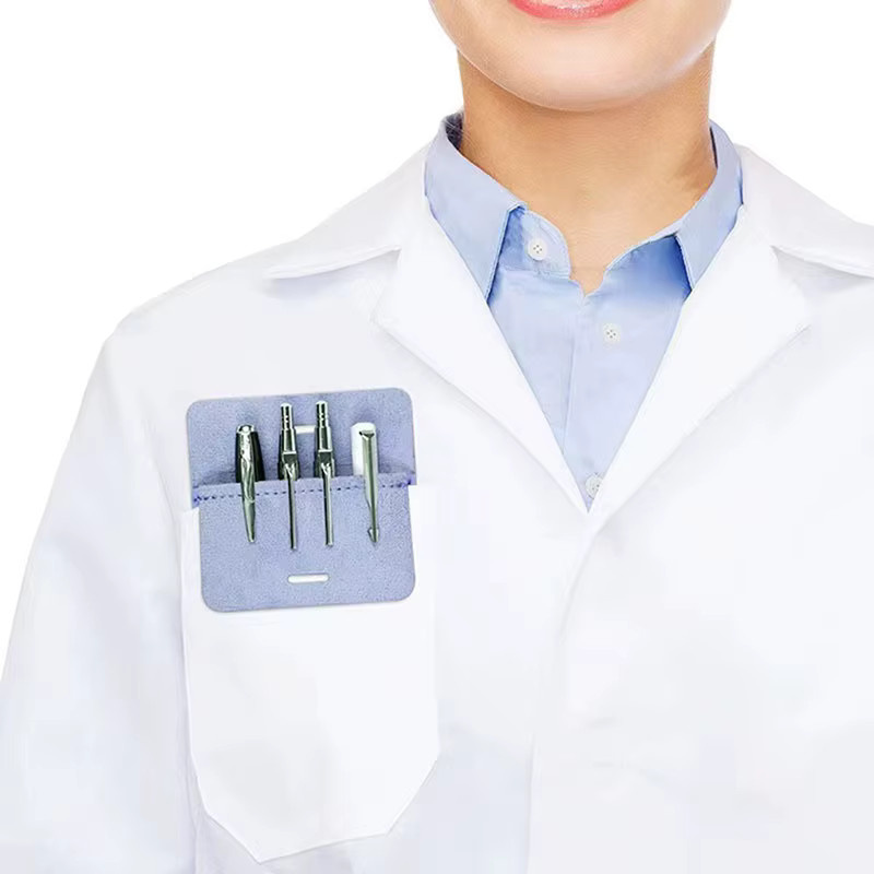 Auslaufsicheres Stifteetui aus blauem PU-Leder für medizinisches Fachpersonal und Business-Anwendungen - Bild 2