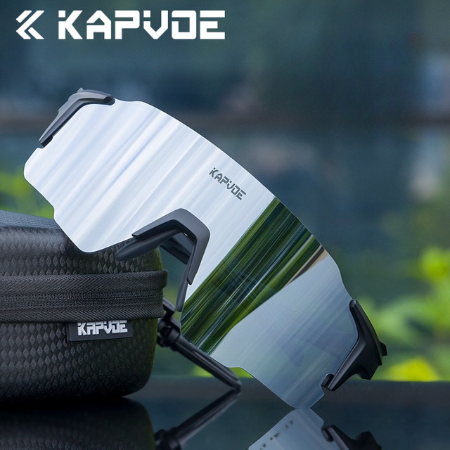 Kapvoe Sportsonnenbrille, Unisex, Kunststoff, Wrap - Bild 1