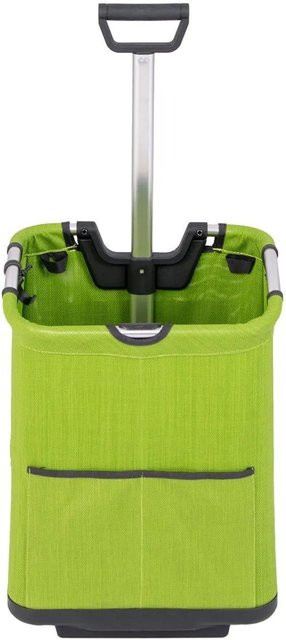 Costway Einkaufstrolley klappbar in Grün mit 3 Taschen und 50L Fassungsvermögen, B/T/H: 58,0 x 36,0 x 36,0 cm - Bild 1