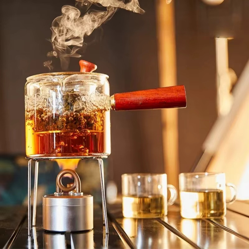 Tragbarer Mini-Alkoholofen für Camping und Picknick als kompakter Kochbrenner zum Erhitzen von Wasser und Tee - Bild 4