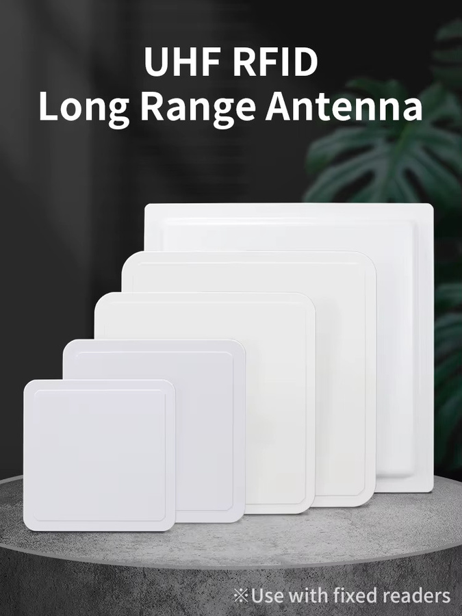 Fonkan 7dBi Zirkuläre UHF RFID Panelantenne für Langstrecken-Leseanwendungen und Zugangskontrollmanagement in Weiß - Bild 2