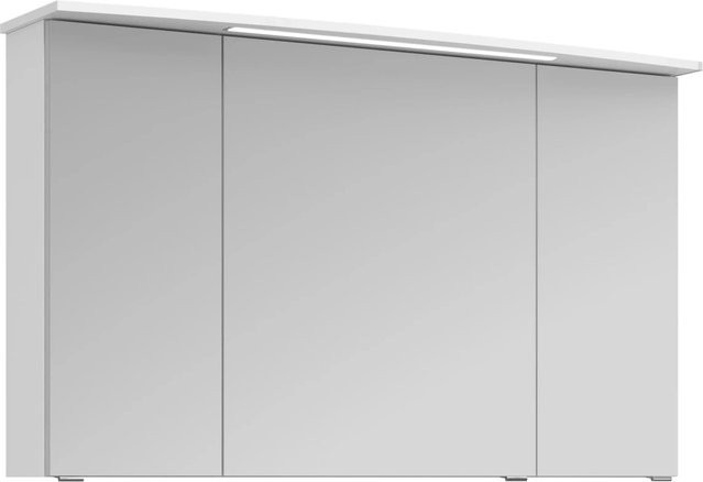 Pelipal Spiegelschrank Serie 4010 Weiß Glänzend mit Soft-Close-Türen und Regalen, Breite: 122 cm - Bild 1