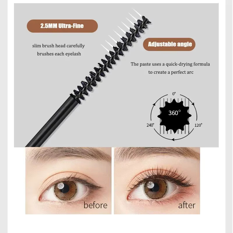Comestics 3D-Seidenfaser-Matt-Mascara, schwarz - Bild 4