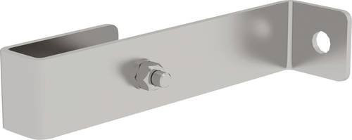 MUNK Günzburger Steigtechnik Wandhalter Edelstahl starr silber für GFK-Leiter 150mm - Bild 1