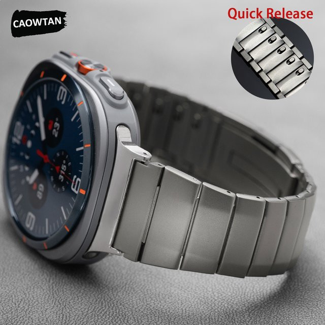 CAOWTAN Uhrenarmband Edelstahl, Silber, Herren - Bild 1