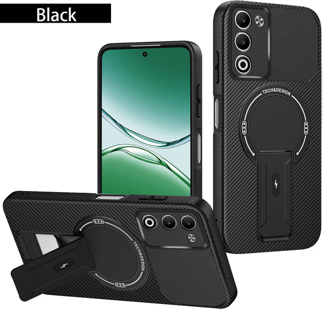 Magnetische Schutzhülle für OPPO A5, A5 5G, A5 4G und A5 2025 in Schwarz oder Rot - Bild 1