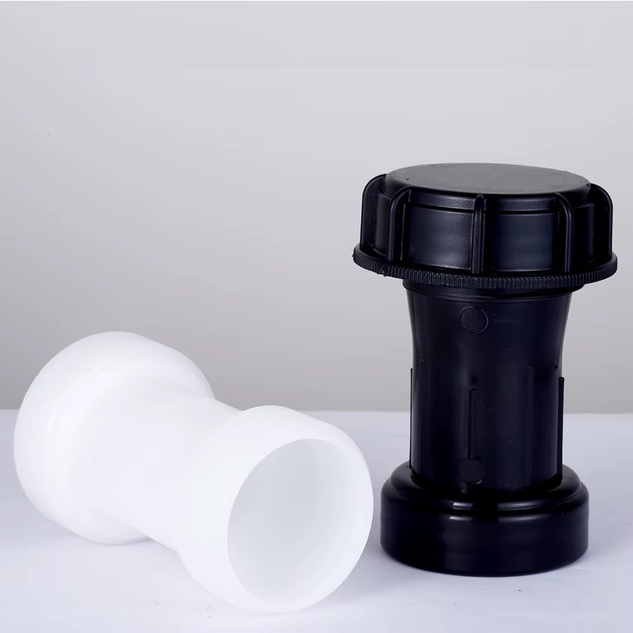 Adhere To Fly IBC-Tank-Verlängerungsadapter S60*2 aus Kunststoff, Farbe Schwarz, 60mm Grobgewinde Weiblich x Männlich für Tonnenbehälter und Wassertank-Auslassanschluss - Bild 2