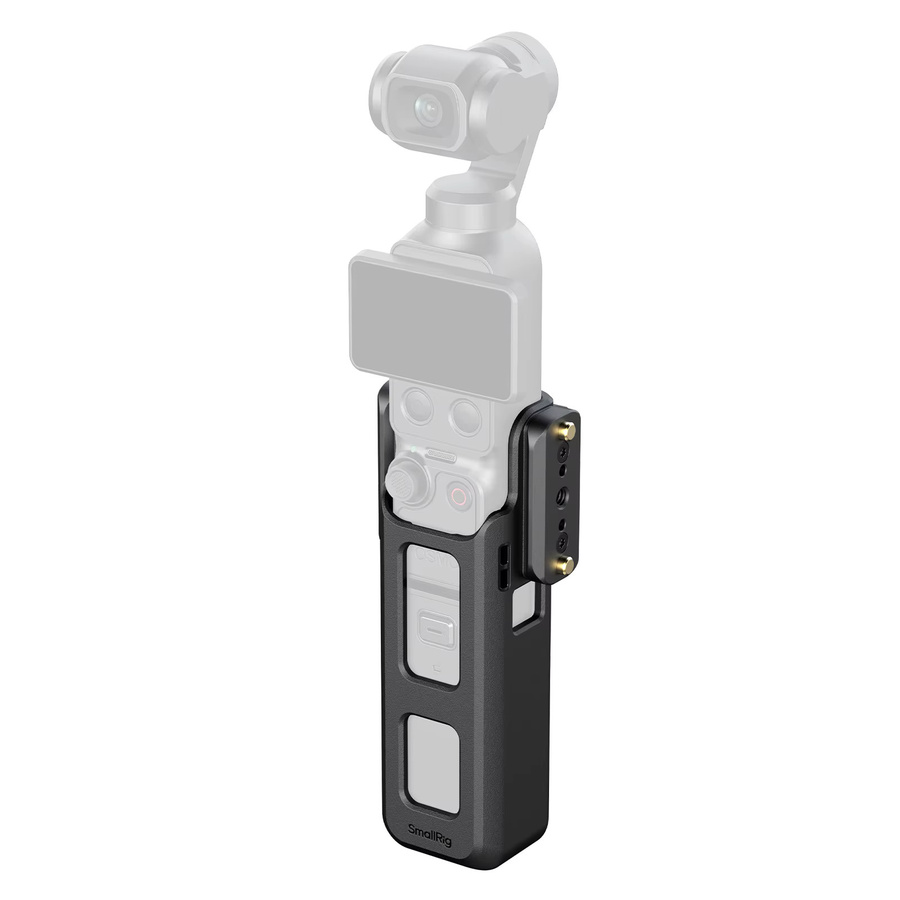 SmallRig Pocket 4 Käfig für DJI Osmo Pocket 4 und DJI Osmo Pocket 3 in Schwarz mit bidirektionaler Magnethalterung und Action 6 Adapter für Xtra Muse Zubehör - Bild 1