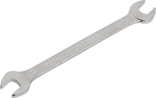 LUX-TOOLS Kombinationsschlüssel aus Chrom-Vanadium in Silber, Maul- und Ringschlüssel 10 mm x 11 mm - Bild 1