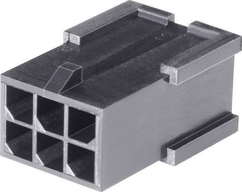 TE Connectivity Micro-MATE-N-LOK Stiftgehäuse-Kabel, Polzahl: 8, Rastermaß: 3 mm, Farbe: Schwarz, 794616-8 - Bild 1