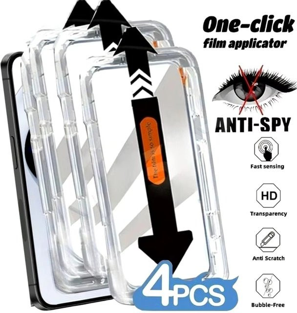 Displayschutzfolie aus gehärtetem Glas für Samsung Galaxy S25 Ultra S24 S23 FE S22 A54 A35 A34 A53 A52 M54 M34 A73 A71, transparent, 1-4 Stück - Bild 1