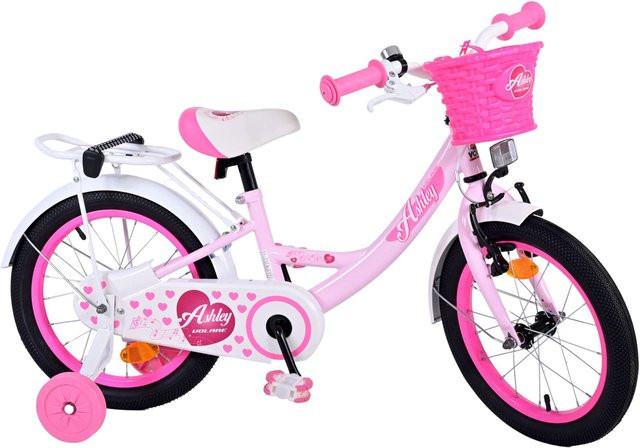 TPFSports Ashley Kinderfahrrad, Mädchen, 16 Zoll, Rosa, Rücktritt + Handbremse - Bild 1