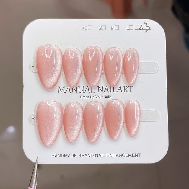 Stylebon Nagelspitzen, Mandelform, Katzenaugen-Schimmer, Damen, 10 Stück - Bild 1