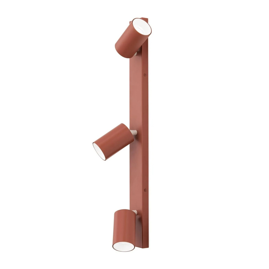 Orion Leuchten Strahler Penn 3 x GU10 in Rot aus Aluminium - Bild 2