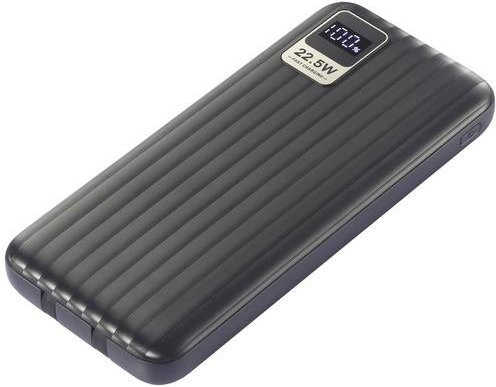 VOLTCRAFT VC-WT-K512 Powerbank 10000 mAh Fast Charge LiPo Schwarz mit Statusanzeige - Bild 1
