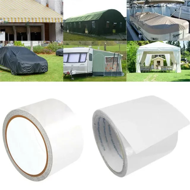 Transparentes selbstklebendes Reparaturband für Campingzelte und Wohnmobile als hochviskoses Reparaturpflaster - Bild 1