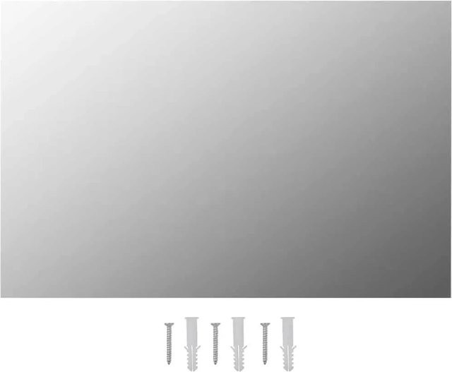 vidaXL Wandspiegel Rechteckig aus Glas in Transparent, Breite: 60 cm, Höhe: 40 cm - Bild 1
