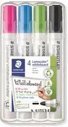 STAEDTLER Lumocolor 351 Whiteboardmarker Set mit feiner Spitze, 4er Pack, Mehrfarbig - Bild 1