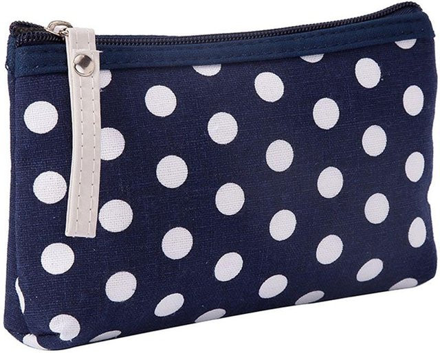 WTEMPO Make-up-Tasche Canvas, dunkelblau, Damen - Bild 1